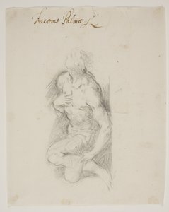 St Sebastian knæler af Jacopo Palma