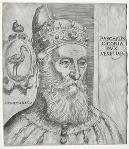 Portræt af Pasquale Cicogna, doge af Venedig af Jacopo Palma il Giovane
