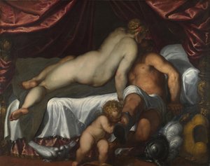 Mars og Venus, ca 1590 af Jacopo Palma il Giovane the Younger