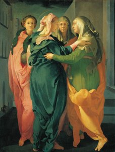 Besøget, ca. 1530 (fresko) af Jacopo Pontormo