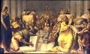 Kristus blandt lægerne af Jacopo Robusti Tintoretto