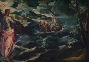 Kristus ved Genesaret Sø, c1575-1580. af Jacopo Robusti Tintoretto