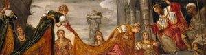 Esther før Ahasverus, 1552-55 af Jacopo Robusti Tintoretto