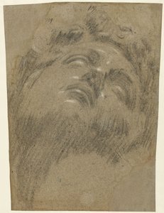 Giuliano dei Medici efter Michelangelo, ca. 1550 (kridt på papir) af Jacopo Robusti Tintoretto