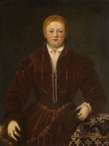 Portræt af en ung dame, ca 1555. af Jacopo Robusti Tintoretto
