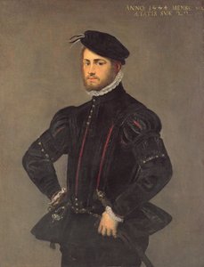 Portræt af en ung mand, 22 år, 1554