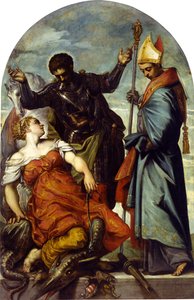 Saint Louis af Toulouse og Saint George, 1552. af Jacopo Robusti Tintoretto