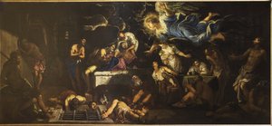 Saint Rochh i fængsel besøgt af en engel, 1567. af Jacopo Robusti Tintoretto