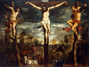 Korsfæstelsen, 1554-55 af Jacopo Robusti Tintoretto