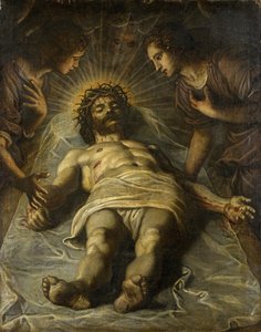 Den døde Kristus med to engle af Jacopo Robusti Tintoretto