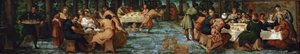 Belshazzars fest, ca 1543. af Jacopo Robusti Tintoretto