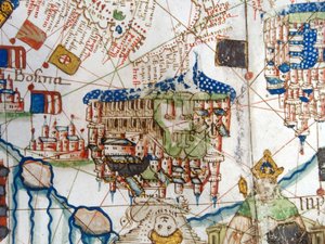 Renæssancekort over Europa, Jacopo Russo (efter), 1528