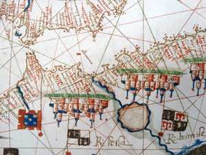 Renæssancekort over Europa, Jacopo Russo (efter) 1528