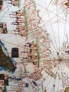 Renæssancekort over Europa, Jacopo Russo (efter), 1528 af Jacopo Russo
