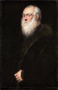 Tysk: Bildnis eines weißbärtigen Mannes Portræt af kong Sigismund II Augustus (1520-1572) af Jacopo Tintoretto