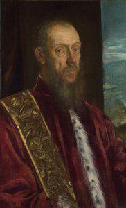 Portræt af Vincenzo Morosini (1511-1588). af Jacopo Tintoretto