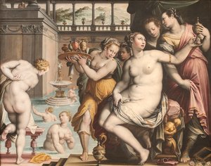 Bathsheba ved hendes bad, 1573-1574.