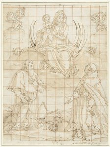 Madonna æret af to helgener af Jacopo da Empoli (circle of)