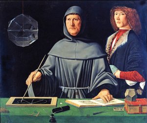 Italiensk: Portræt af Luca Pacioli Portræt af Luca Pacioli