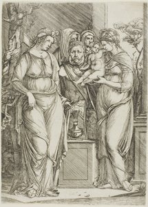 Offer til Priapus, den store tallerken af Jacopo de