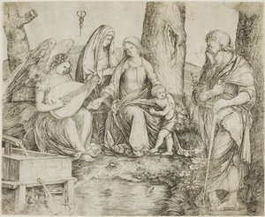 Den hellige familie af Jacopo de