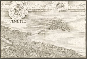 Udsigt over Venedig [øverste midterblok], 1500. af Jacopo de Barbari