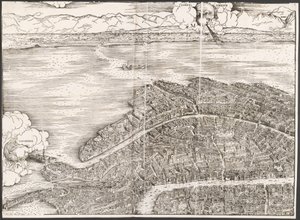 Udsigt over Venedig [øverste venstre blok], 1500.