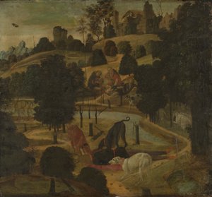 Actaeons død af Jacopo del Sellaio