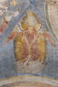 Allegory of Justice, detalje af hvælvingen (fresco) af Jacopo di Cione