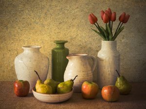 Landlig frugt og blomster af Jacqueline Hammer