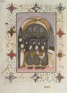 MS 11060-11061 De dødes kontorer: begravelsesceremonier af Jacquemart de Hesdin