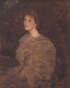Portræt af Mabel Beardsley af Jacques Emile Blanche