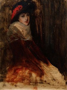 Studie af en ung pige af Jacques-Emile Blanche