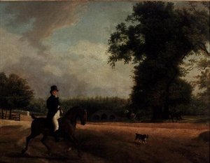 George Luving på hesteryg af Jacques Laurent Agasse