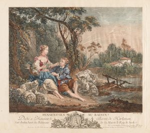 Pensent-ils au Raisin (tænker de på
om vindruen) af Jacques-Philippe Le Bas