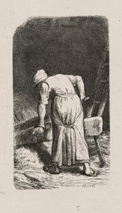Kvinde knuser hør