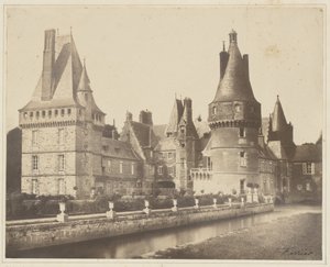 Udsigt over Maintenon-slottet af Jacques Alexandre Ferrier