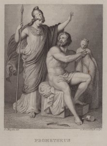 Prometheus (gravering) af Jacques Alfred van Muyden