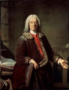 Portræt af digteren og tragedien Prosper Jolyot de Crébillon, 1746