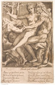 Hercules og Deianire af Jacques Androuet Ducerceau d.Æ.
