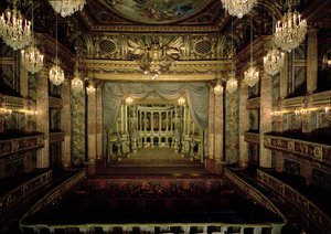 Operahusets interiør, færdiggjort i 1770 (restaureret 1952-71)
