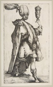 Balthasar, fra Three Magi-serien, 1595-1616. af Jacques Bellange
