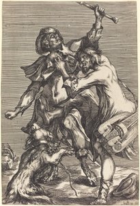 Bekæmpende tiggere af Jacques Bellange
