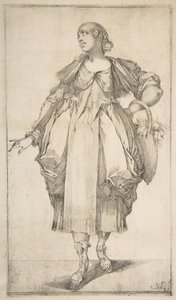 Gartner med en kurv på armen, fra Hortulanae-serien, 1612-16.