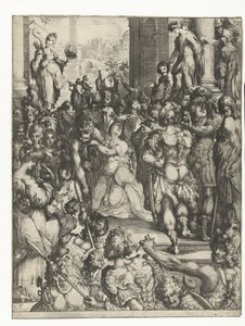 Saint Lucias martyrium af Jacques Bellange
