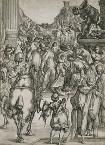 The Adoration of the Magi, ca. 1614-17 (radering med gravering) af Jacques Bellange