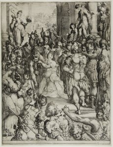 Saint Lucys martyrium af Jacques Bellange