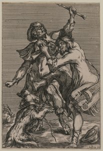 To tiggere kæmper af Jacques Bellange