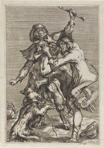 To tiggere i kamp af Jacques Bellange