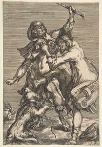 To kæmpende tiggere, 1612-16. af Jacques Bellange